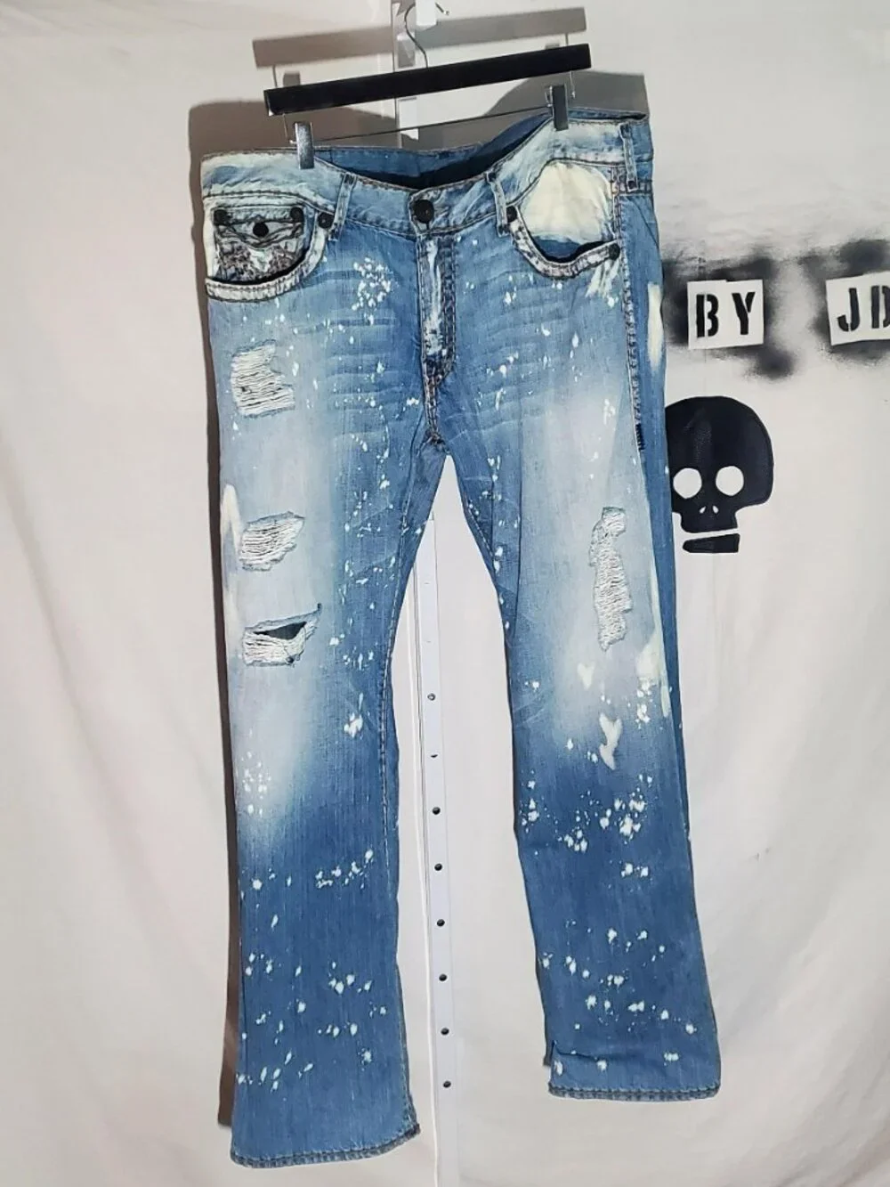 True Religion Ricky Super T  Made in USA distressed Sz 42